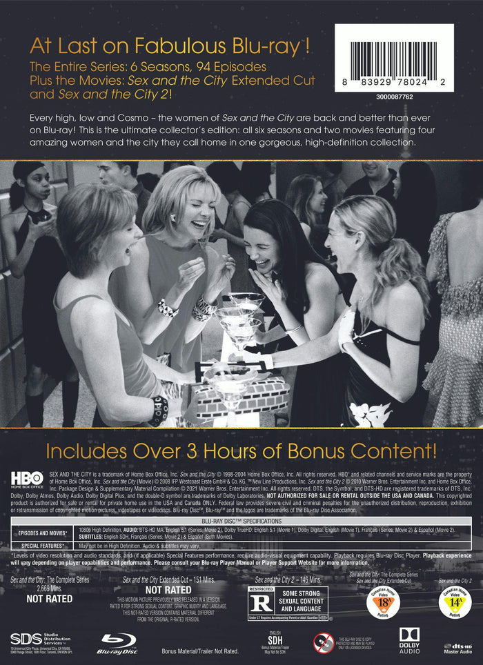 Sex and the City: The Complete Series and Films (Box Set) [Blu-ray]