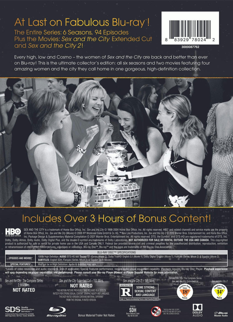 Sex and the City: The Complete Series and Films (Box Set) [Blu-ray]