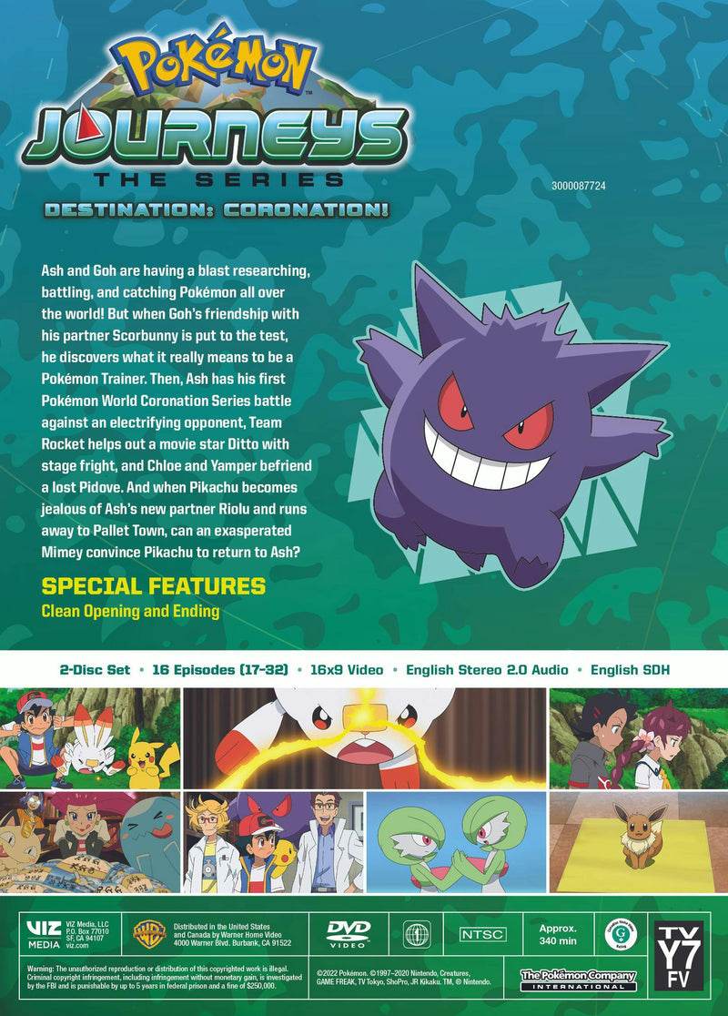 Pokémon Journeys: Season 23 - Destination: Coronation! [DVD]