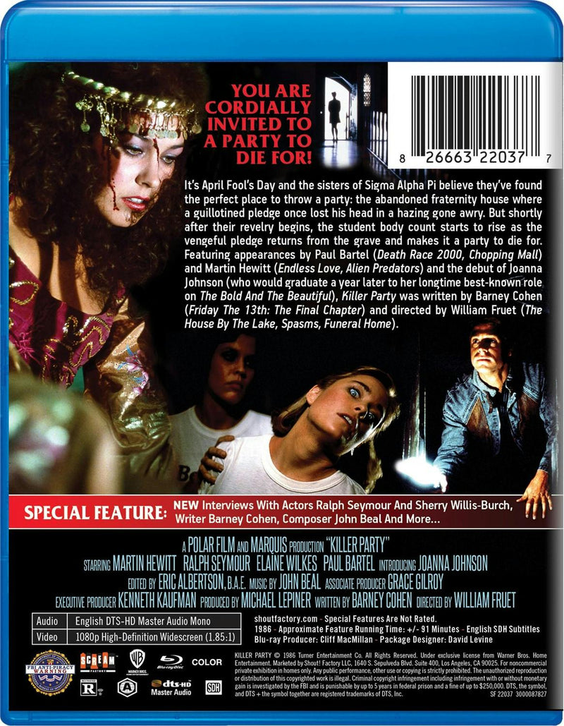 Killer Party [Blu-ray]