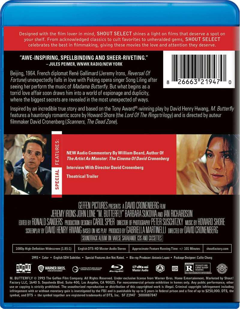 M. Butterfly [Blu-ray]