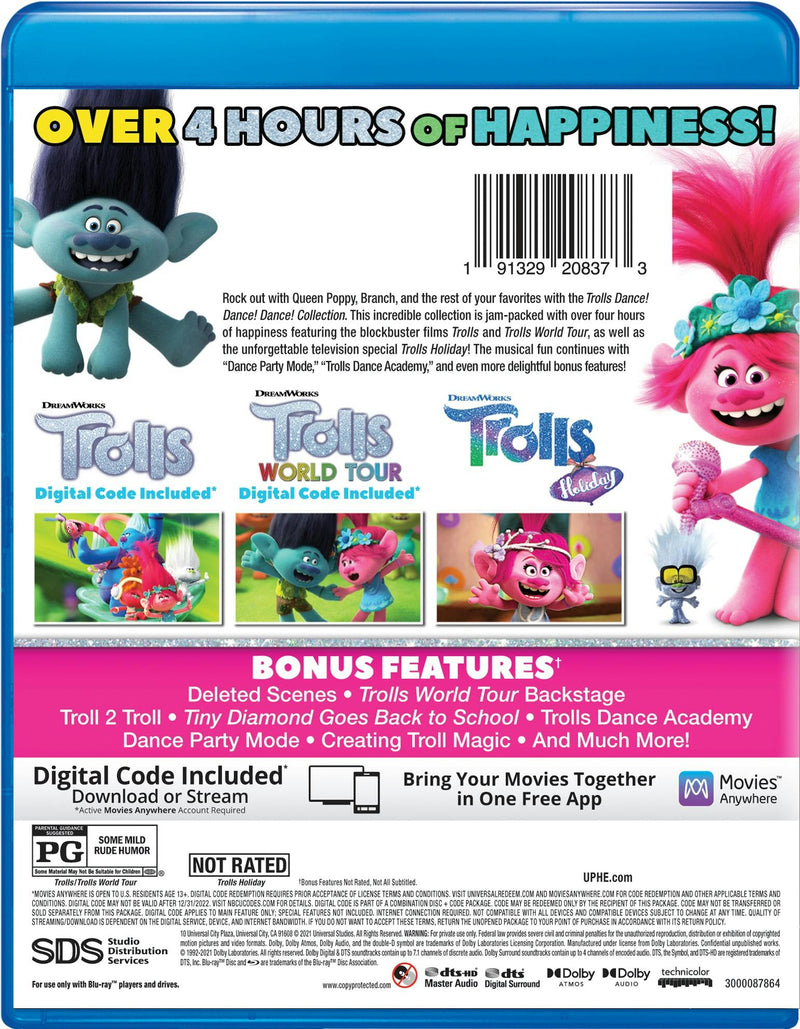 Trolls Dance! Dance! Dance! Collection (Box Set) [Blu-ray]