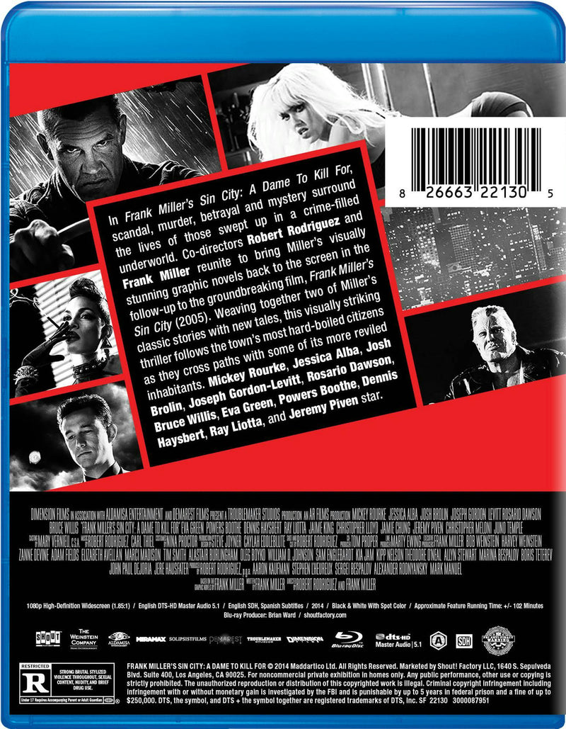 Sin City: A Dame to Kill For [Blu-ray]