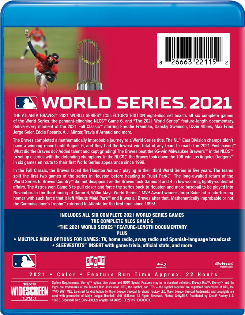 2021 World Series Collector's Edition: Atlanta Braves [Blu-ray]