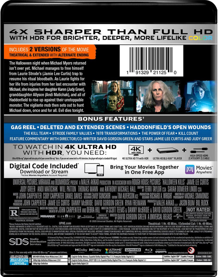 Halloween Kills (4K Ultra HD + Blu-ray) [UHD]