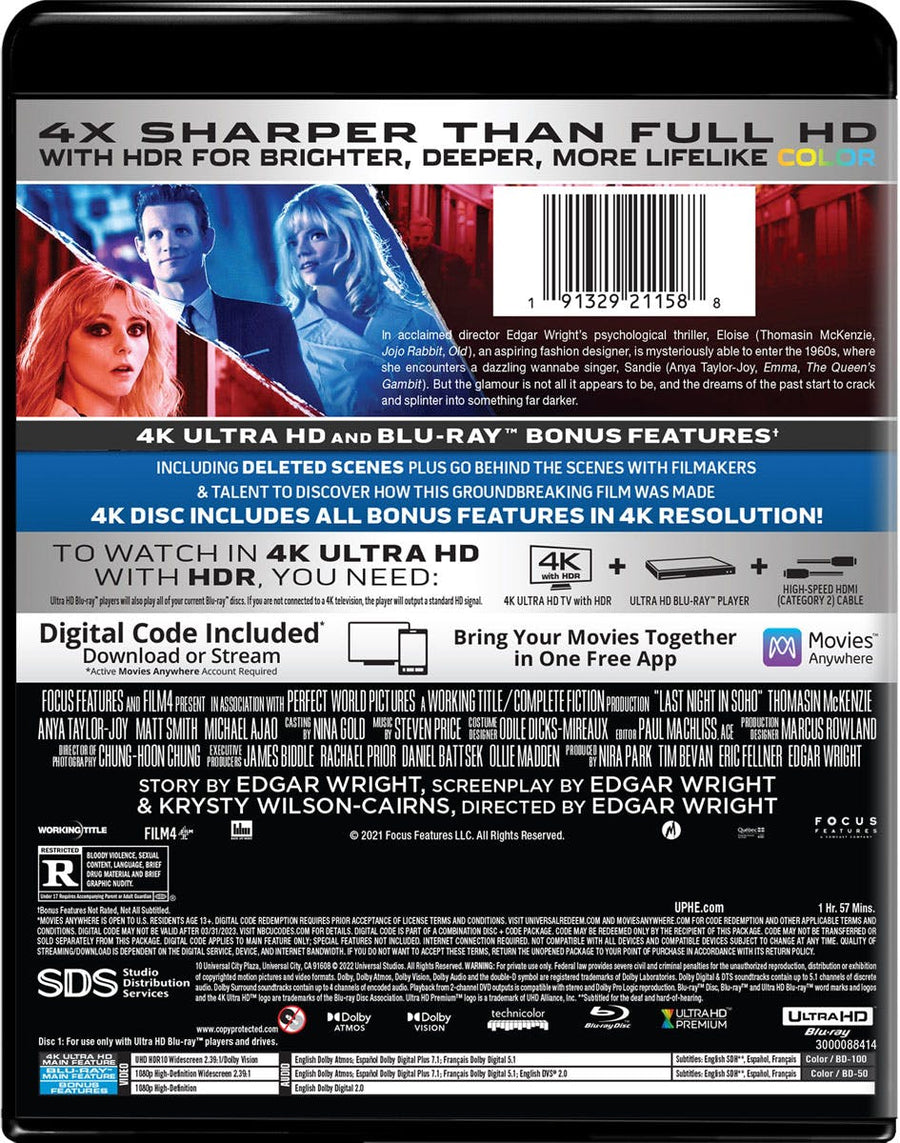 Last Night in Soho (4K Ultra HD + Blu-ray) [UHD]