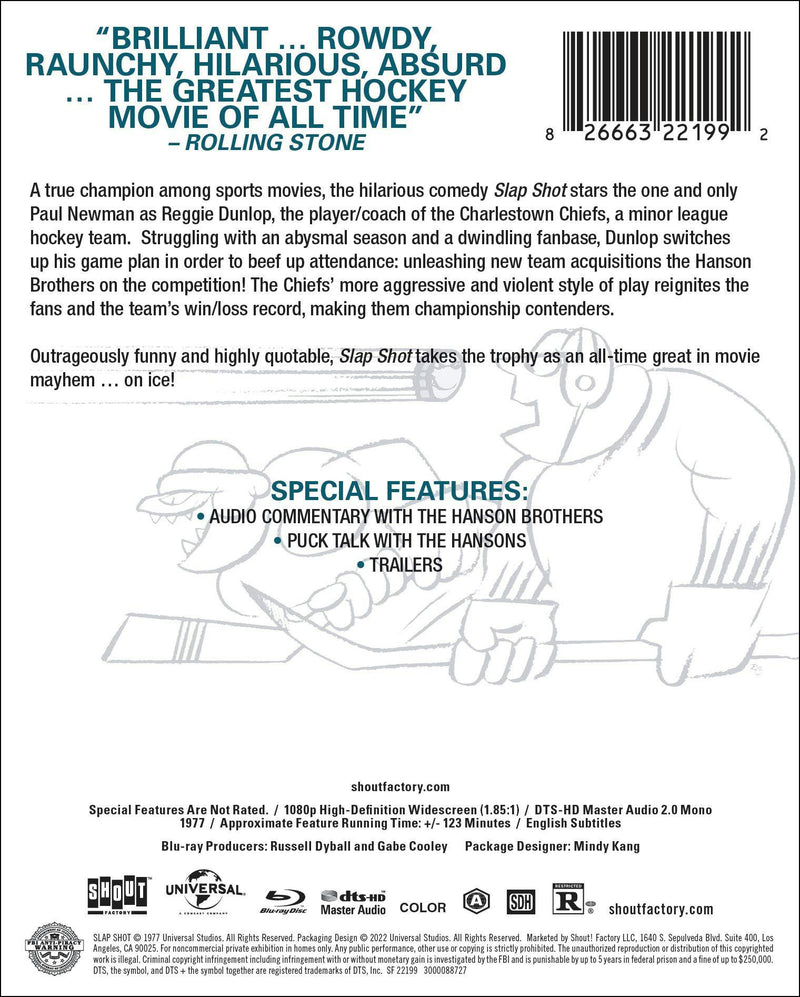 Slap Shot [Limited Edition Steelbook] [Blu-ray]