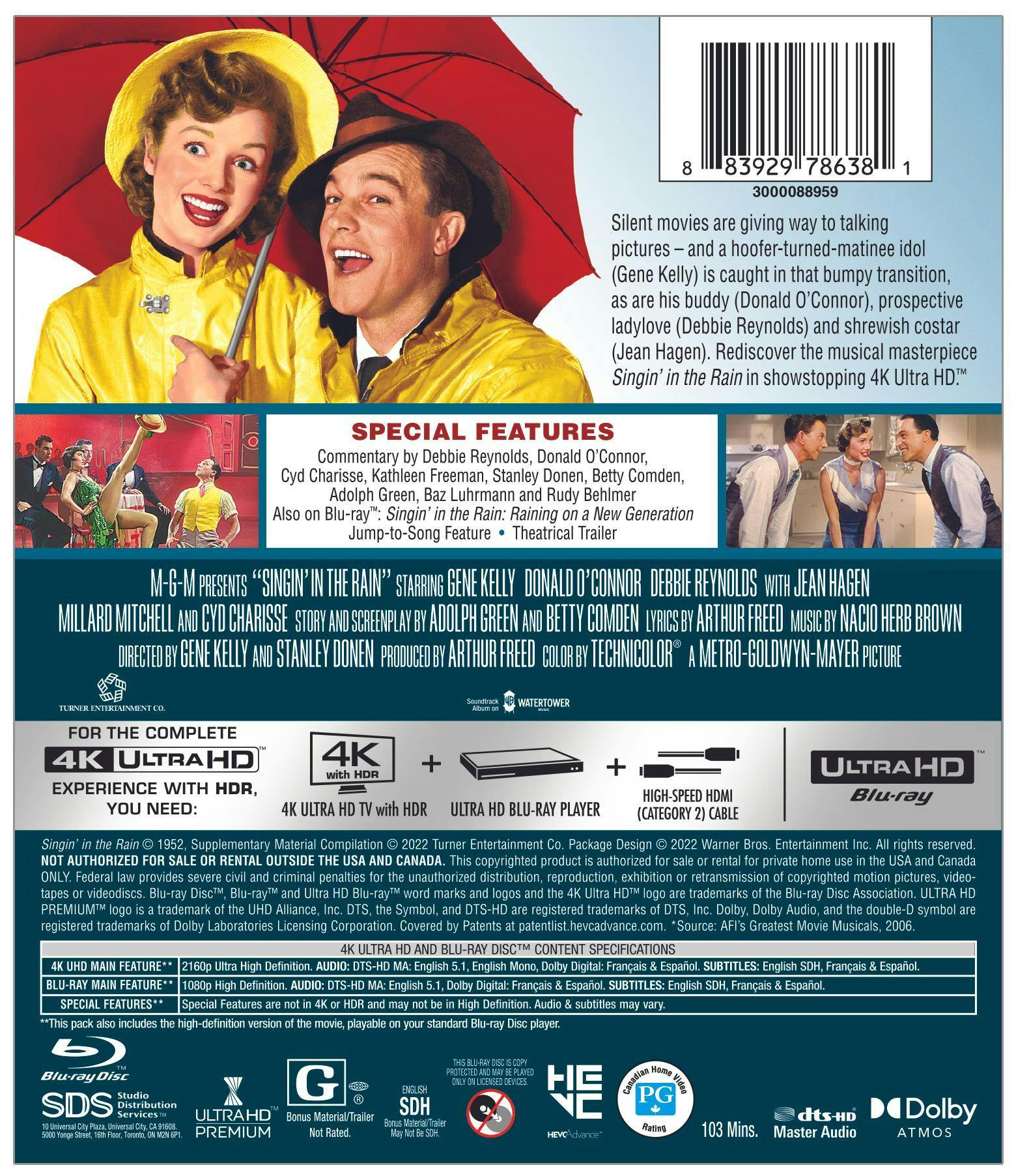 Singin' in the Rain (4K Ultra HD + Blu-Ray + Digital) [UHD