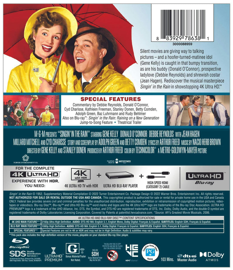 Singin' in the Rain (4K Ultra HD + Blu-Ray + Digital) [UHD]