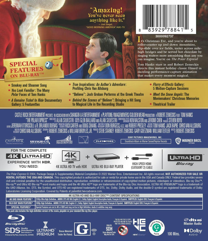 The Polar Express (4K Ultra HD) [UHD]