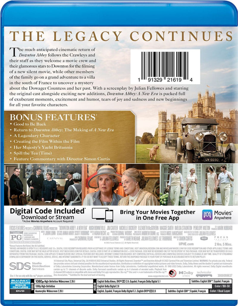 Downton Abbey: A New Era (with DVD) [Blu-ray]