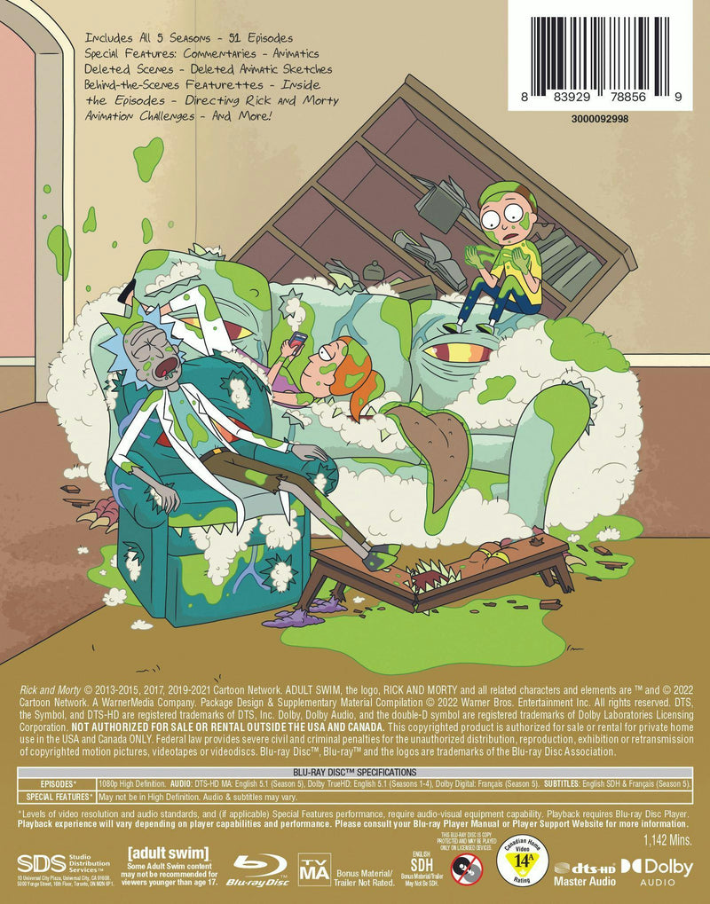Rick and Morty: Seasons 1-5 (Box Set) [Blu-ray]
