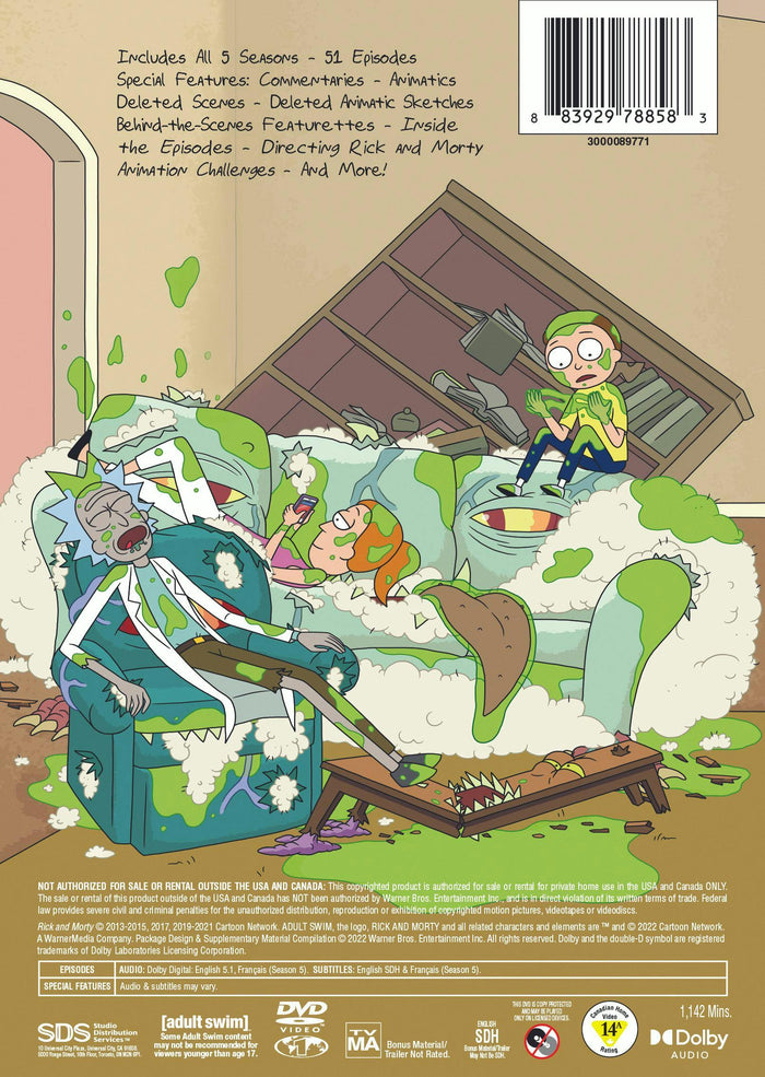 Rick and Morty: Seasons 1-5 (Box Set) [DVD]