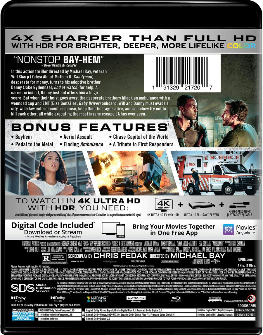 Ambulance (4K Ultra HD + Blu-ray) [UHD]
