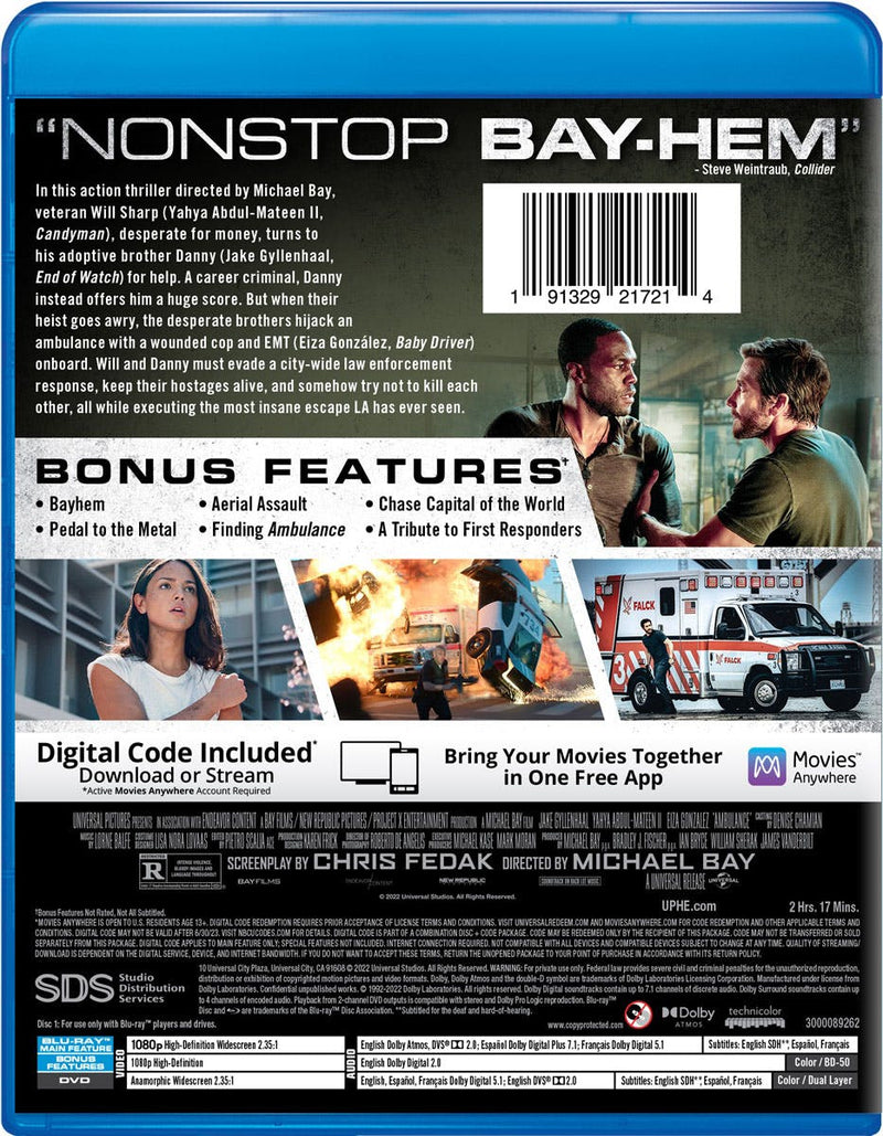 Ambulance (with DVD) [Blu-ray]