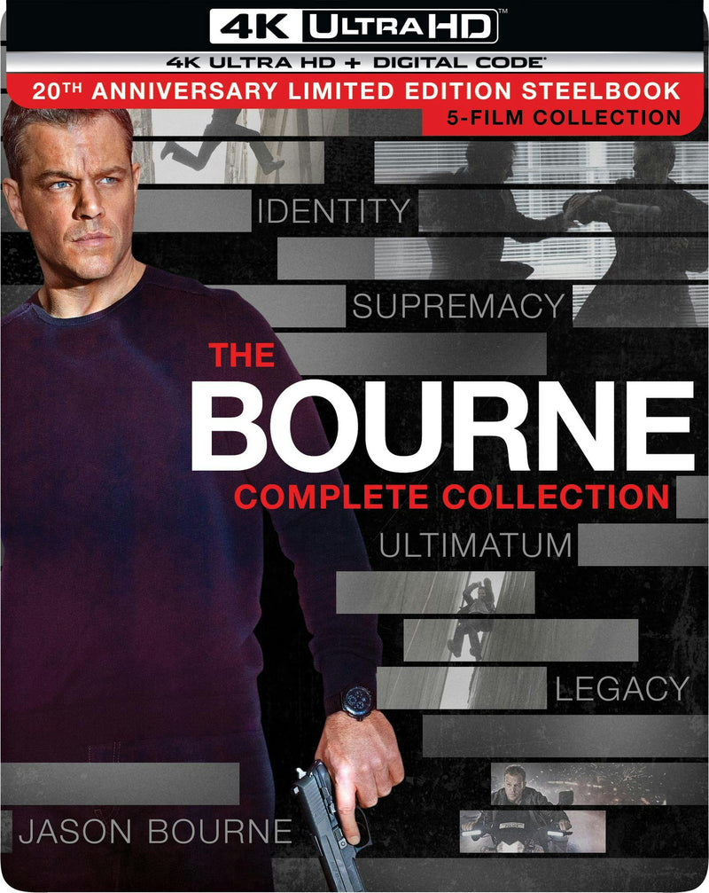 The Bourne Complete Collection (20th Anniversary Limited Edition Steelbook 4K Ultra HD + Digital) [UHD]