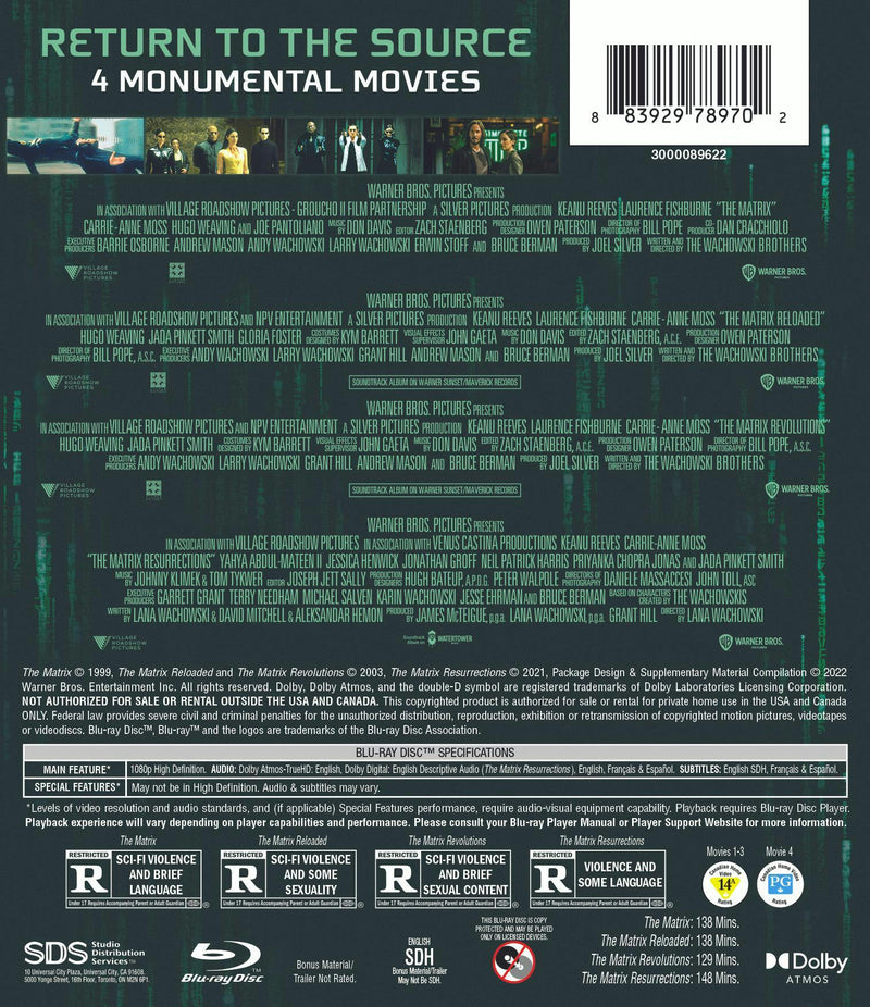 The Matrix 4-Film Déjà vu Collection [Blu-ray] [Blu-ray]
