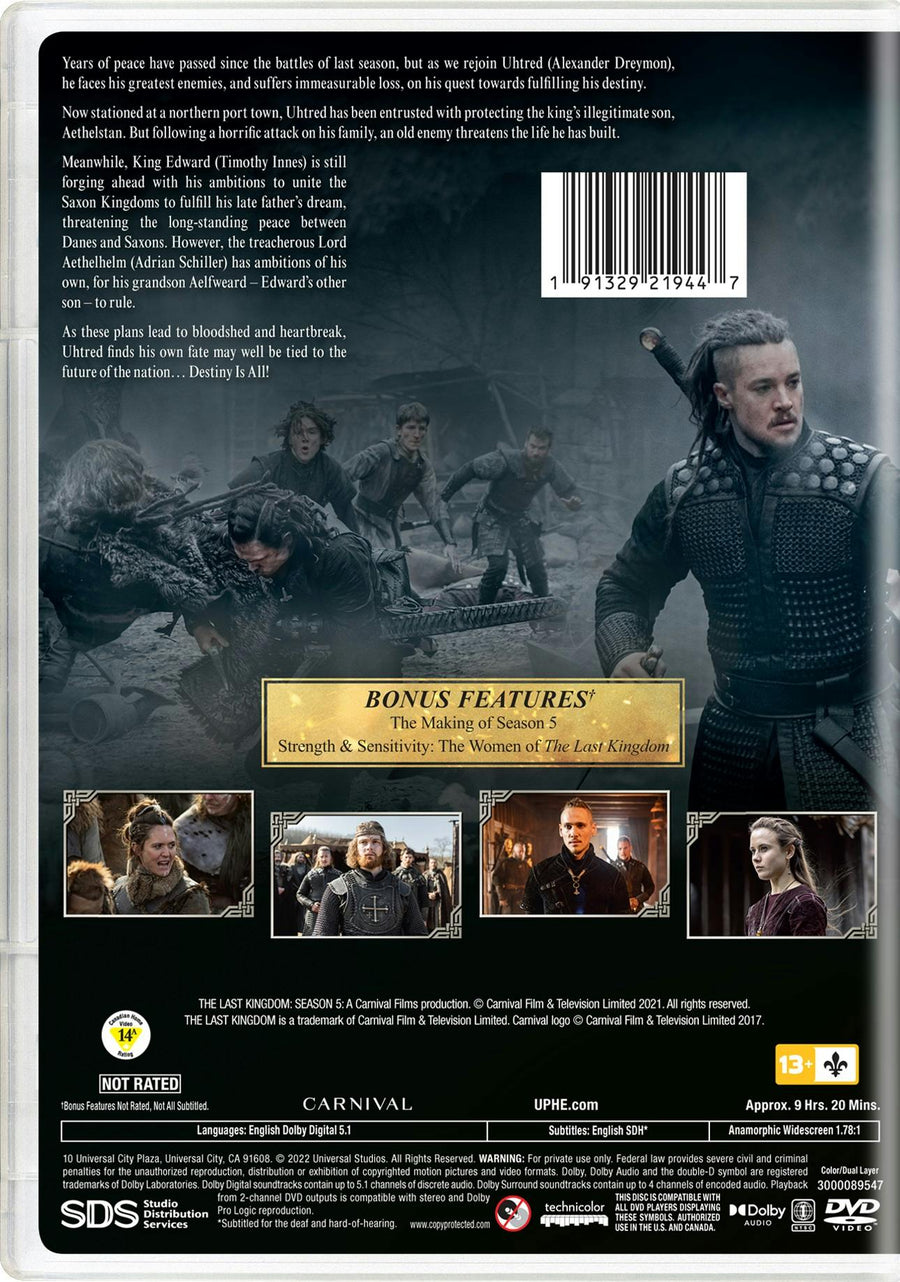 The Last Kingdom: Season Five (Box Set) [DVD]