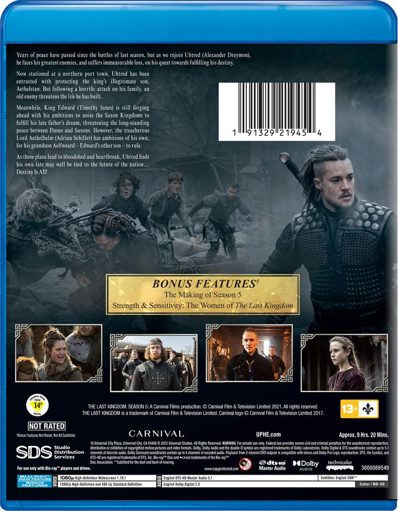 The Last Kingdom: Season Five (Box Set) [Blu-ray]
