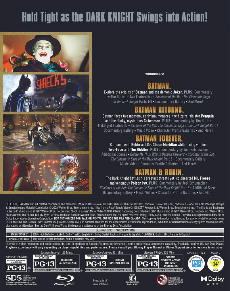 Batman 4-Film Collection (Iconic Moments LL) (Blu-ray Set) [Blu-ray]