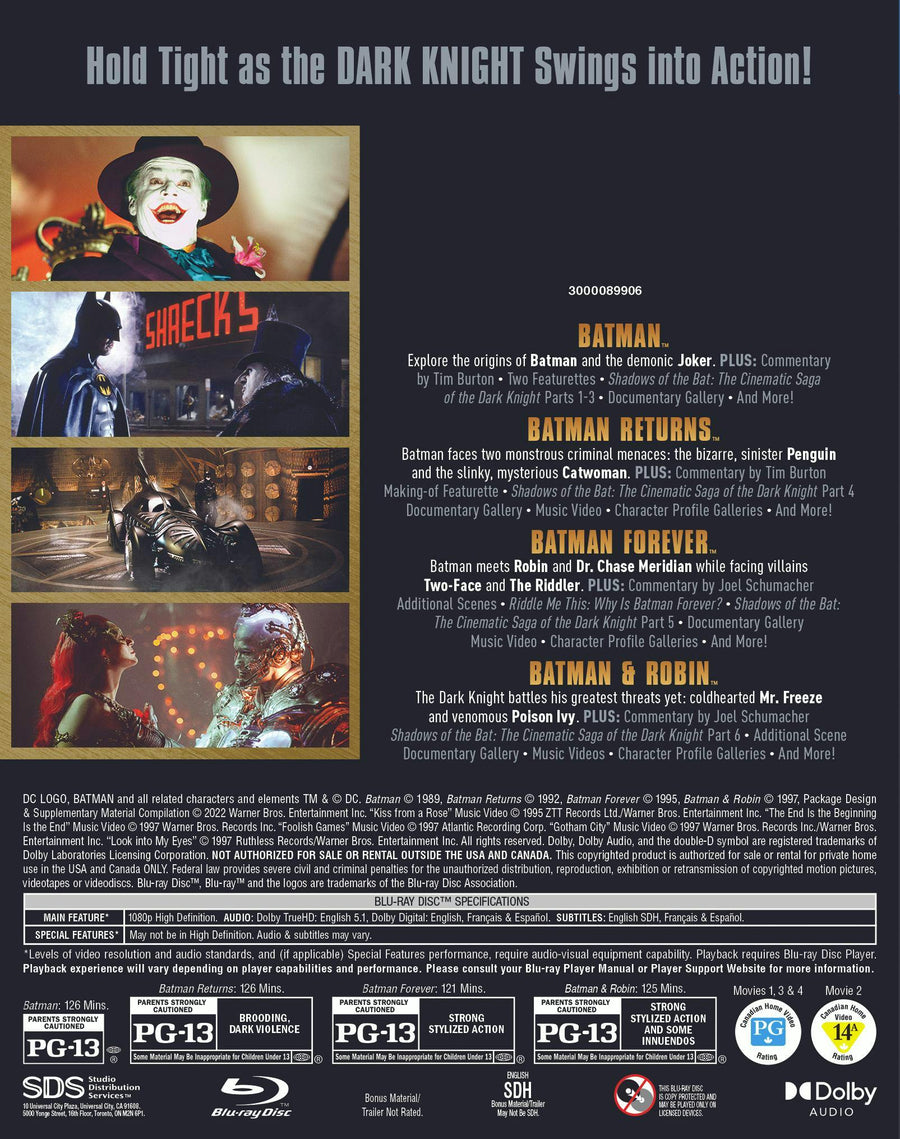 Batman 4-Film Collection (Iconic Moments LL) (Blu-ray Set) [Blu-ray]