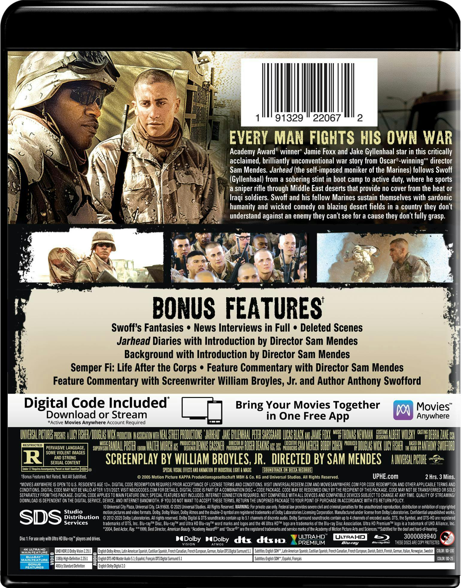 Jarhead - 4K Ultra HD + Blu-ray + Digital (4K Ultra HD + Blu-ray + Dig