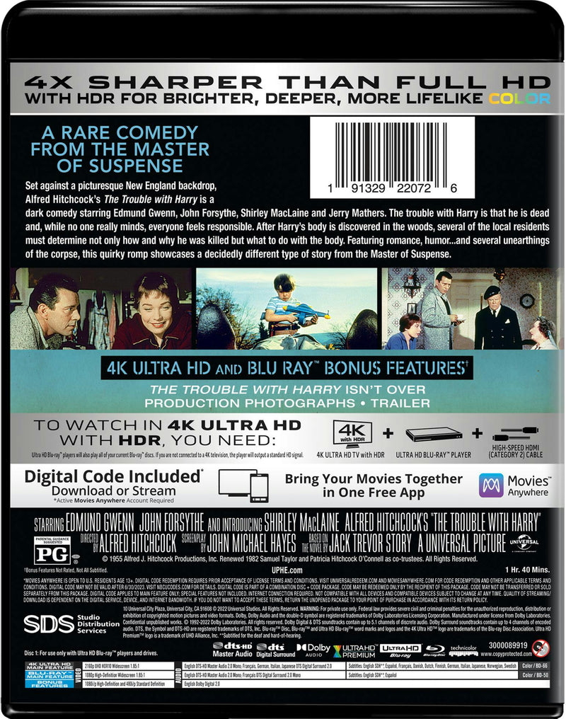 The Trouble With Harry (4K Ultra HD + Blu-ray) [UHD]