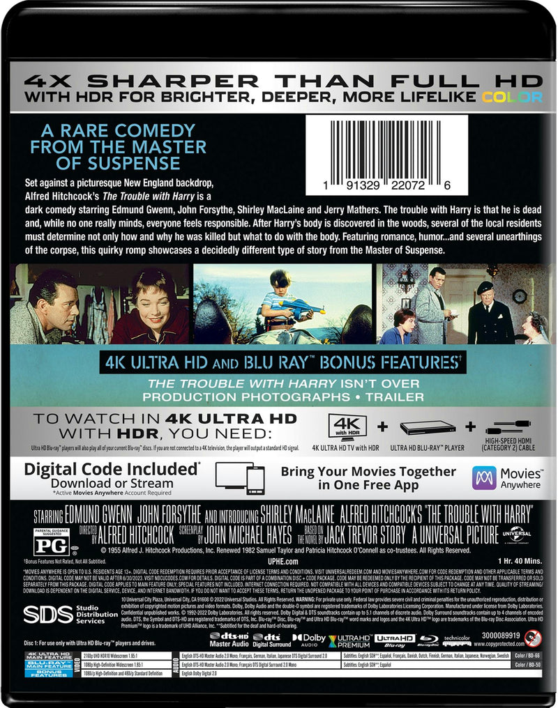 The Trouble With Harry (4K Ultra HD + Blu-ray) [UHD]