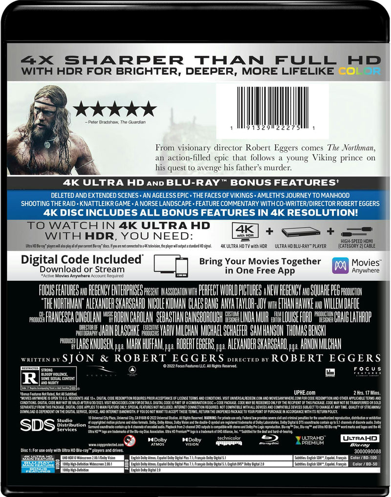 The Northman (4K Ultra HD + Blu-ray) [UHD]