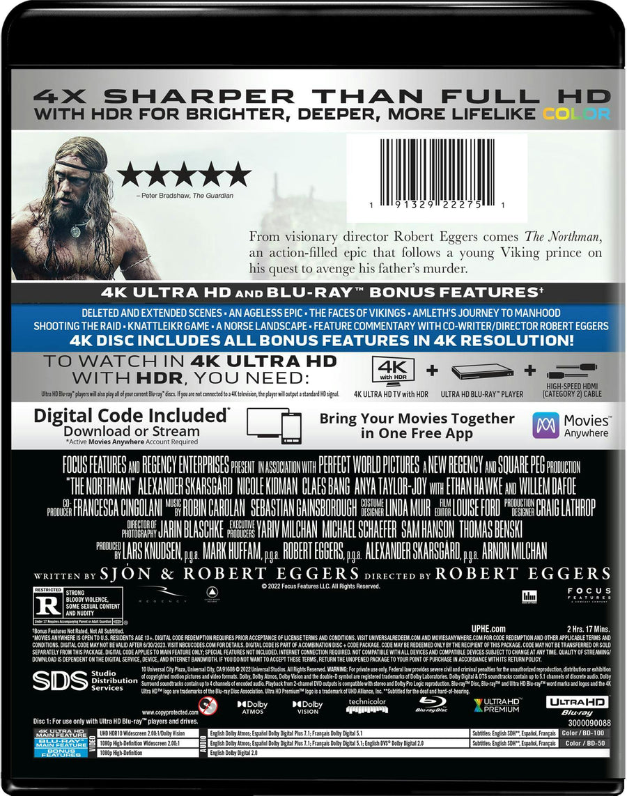 The Northman (4K Ultra HD + Blu-ray) [UHD]
