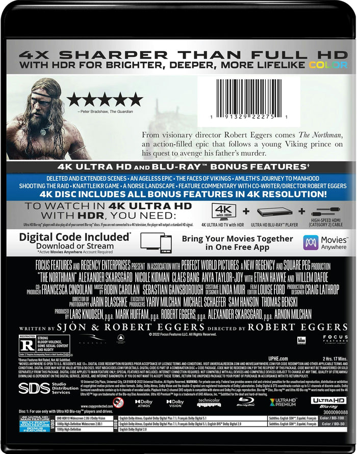 The Northman (4K Ultra HD + Blu-ray) [UHD]