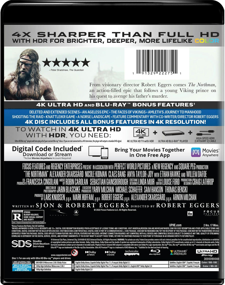 The Northman (4K Ultra HD + Blu-ray) [UHD]