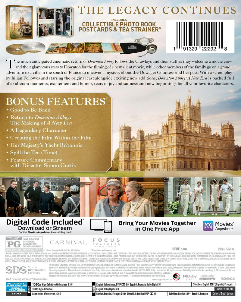 Downton Abbey: A New Era (Limited Edition Gift Set with DVD) [Blu-ray]