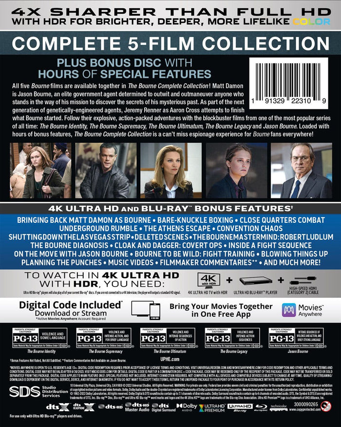 The Bourne Complete Collection (4K UHD) [UHD]