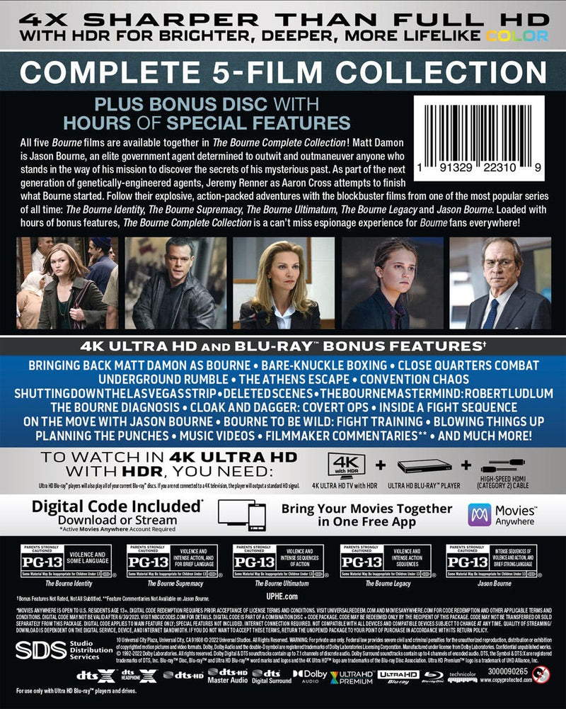 The Bourne Complete Collection (4K UHD) [UHD]