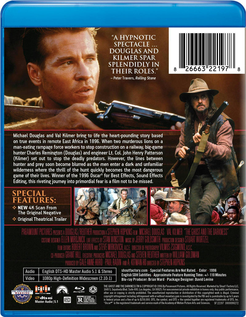 The Ghost And The Darkness [Blu-ray]