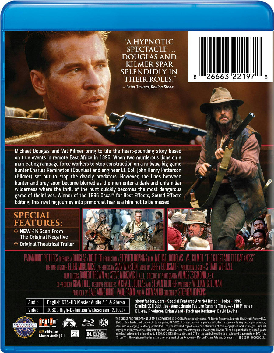 The Ghost And The Darkness [Blu-ray]