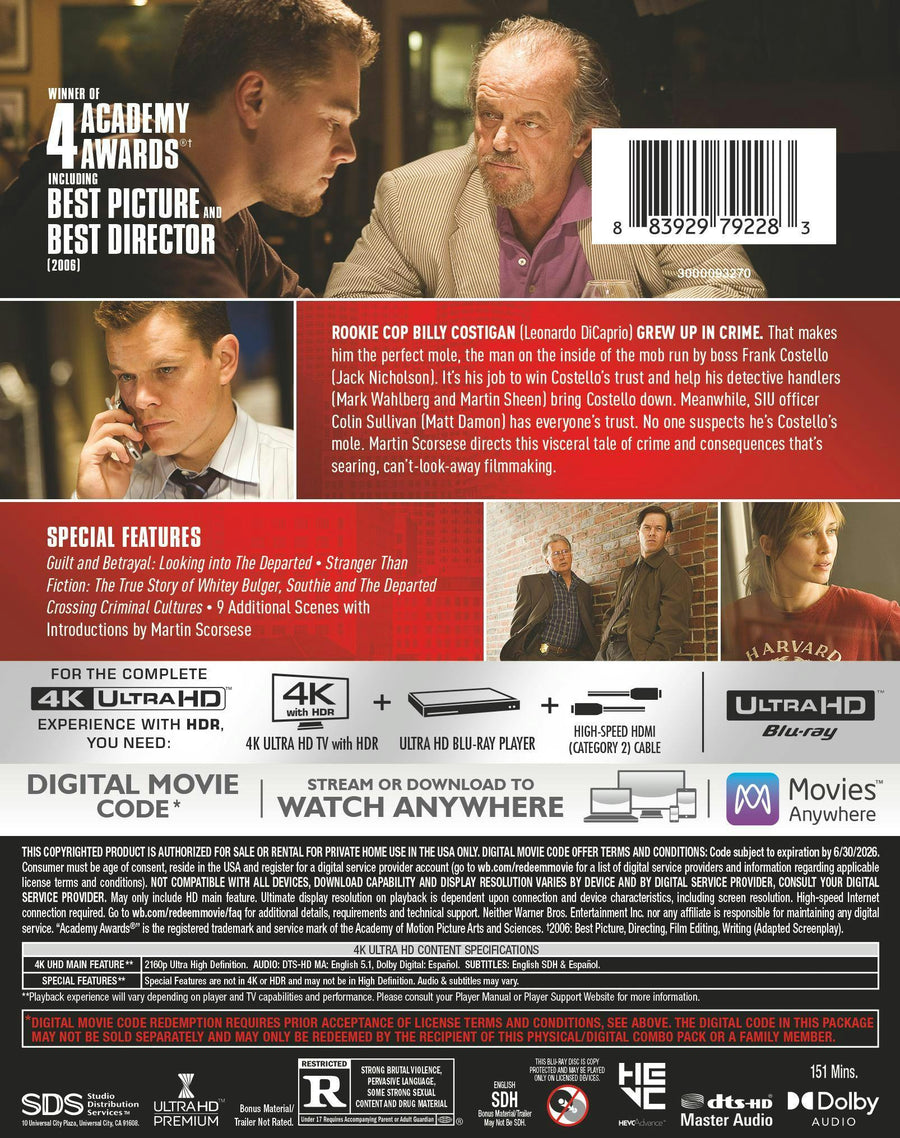 The Departed (4K Ultra HD) [UHD]