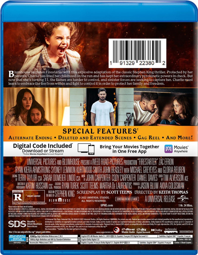 Firestarter (with DVD) [Blu-ray]