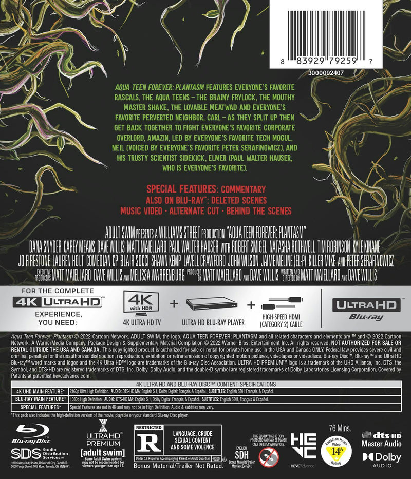 Aqua Teen Forever: Plantasm (4K Ultra HD) [UHD]