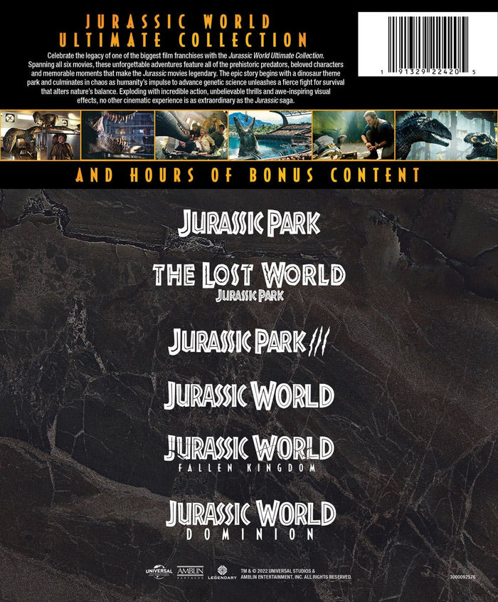 Jurassic World: 6-movie Collection (4K Ultra HD + Blu-ray (Boxset)) [Blu-ray]
