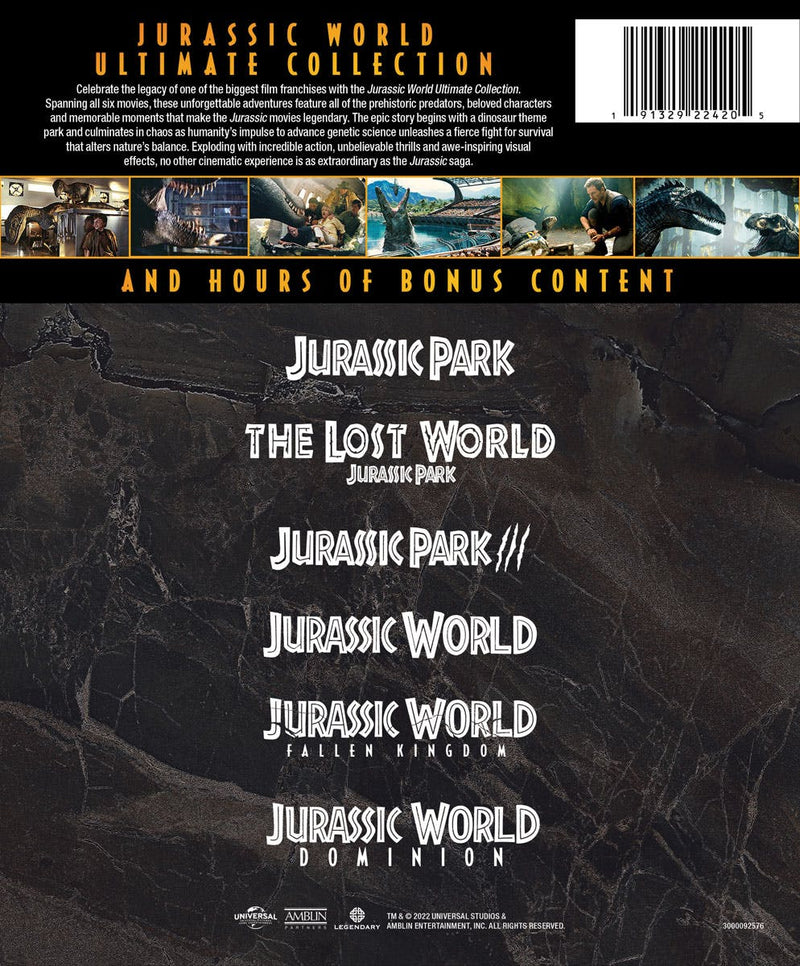 Jurassic World: 6-movie Collection (4K Ultra HD + Blu-ray (Boxset)) [Blu-ray]