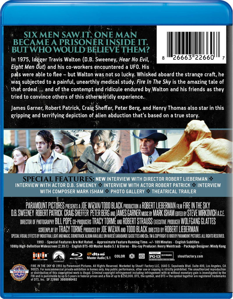Fire In The Sky [Blu-ray]