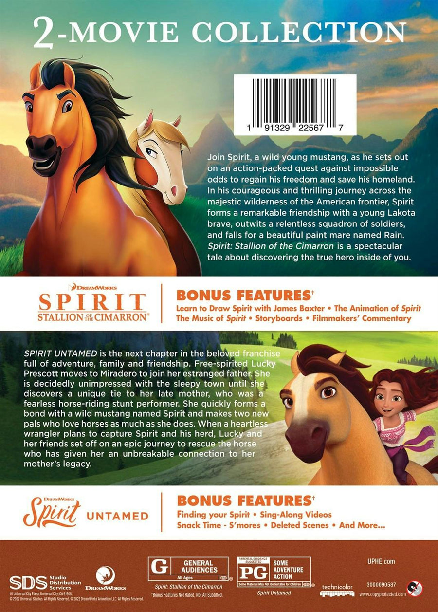 Spirit: 2 Movie Collection (DVD New Box Art) [DVD]