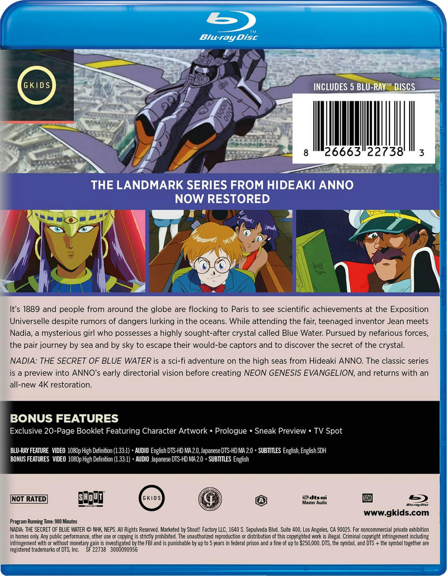 Nadia: The Secret Of Blue Water: The Complete Series [Blu-ray]