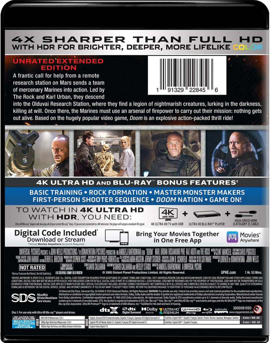 Doom - Unrated Extended Edition (4K Ultra HD + Blu-ray) [UHD]