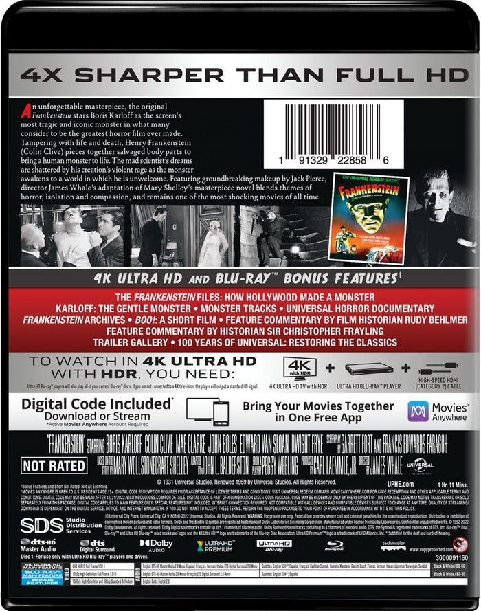 Frankenstein (4K Ultra HD + Blu-ray) [UHD]