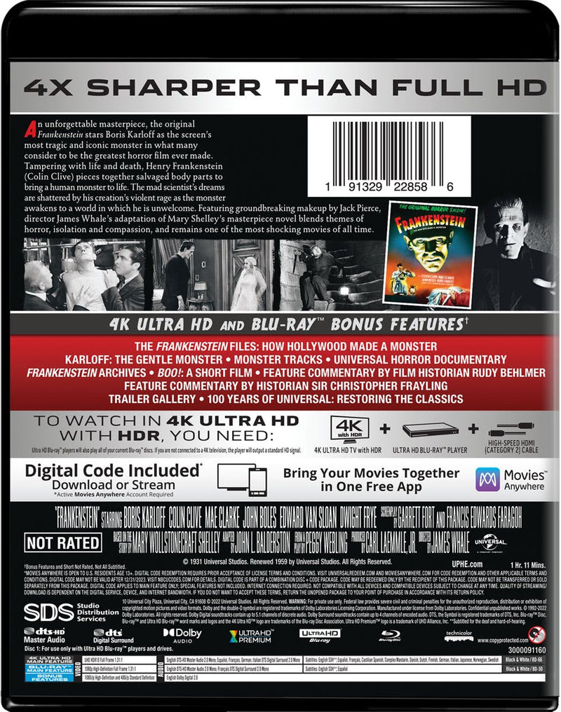 Frankenstein (4K Ultra HD + Blu-ray) [UHD]