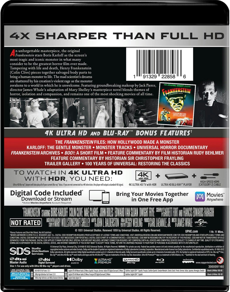Frankenstein (4K Ultra HD + Blu-ray) [UHD]