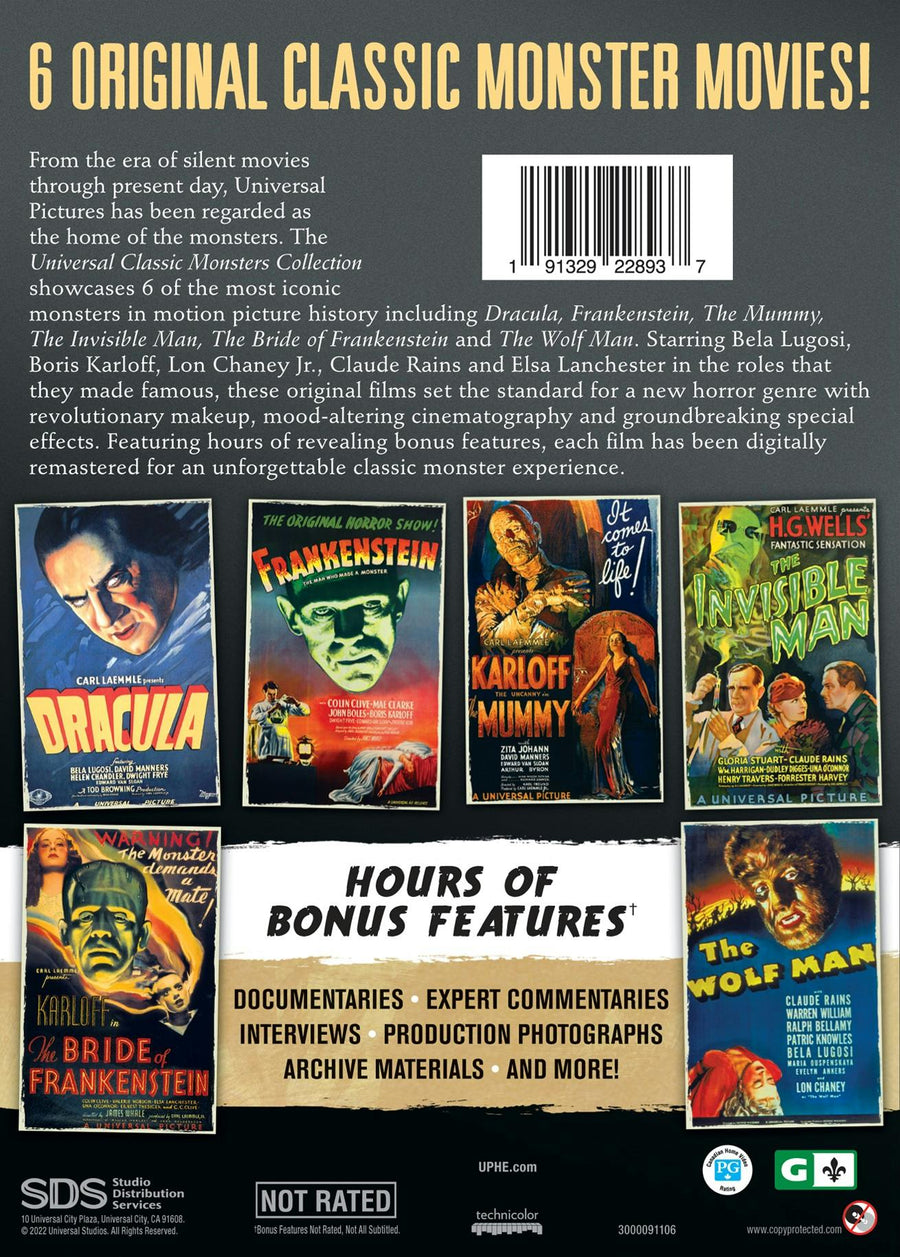 Universal Classic Monsters Collection (Box Set) [DVD]